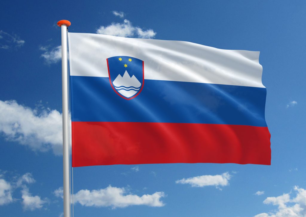 Koeriersbedrijf Slovenië vlag koerier