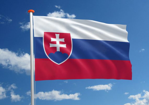 Koeriersbedrijf Slowakije vlag koerier