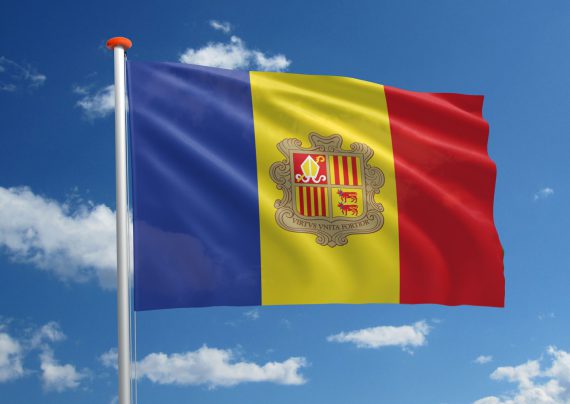 Koeriersbedrijf Andorra vlag koerier