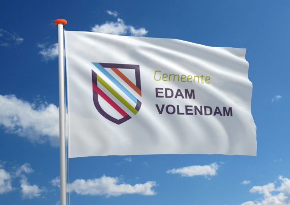 Koeriersbedrijf Edam Volendam vlag koerier